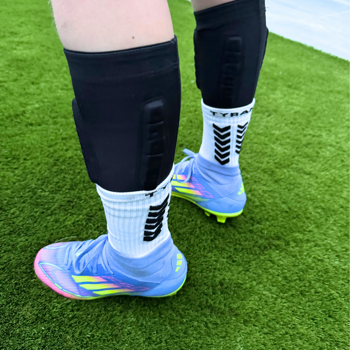 Shin sleeves with REAR PROTECTION