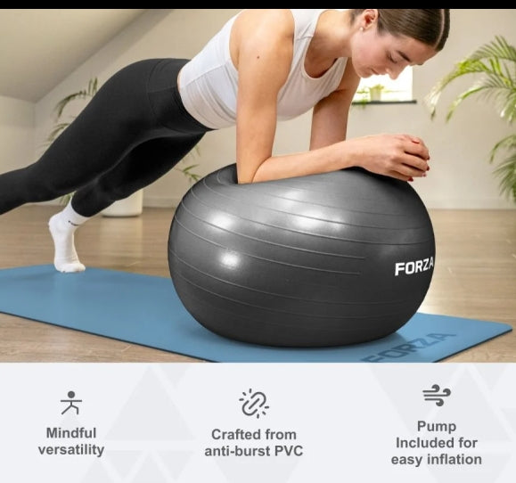FORZA Anti-Burst Yoga Ball & Pump