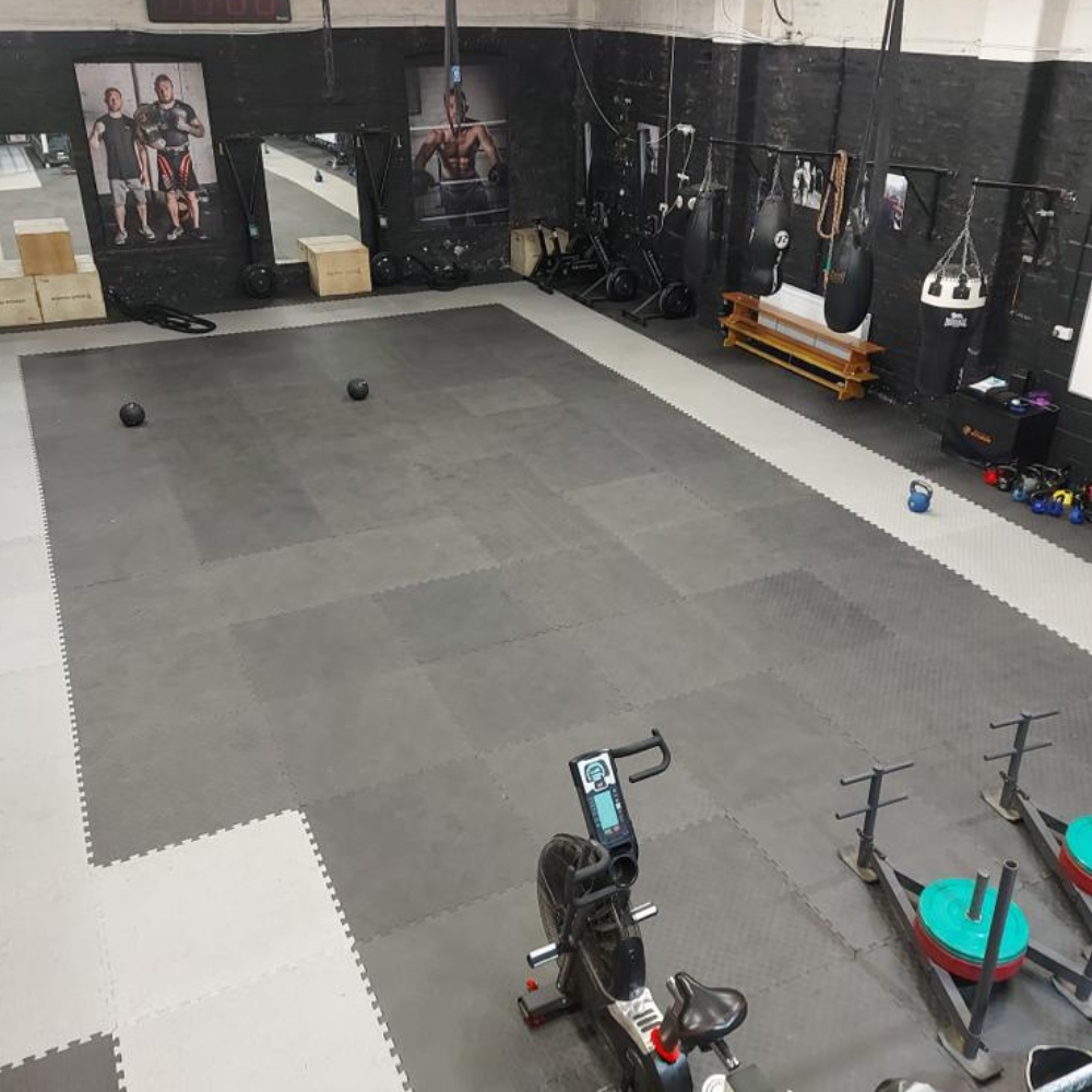 Grey & Black Flooring Mat - Liverpool Gym Flooring
