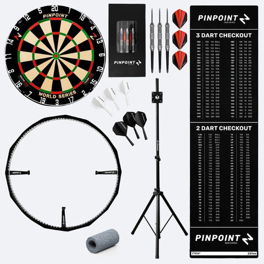 PINPOINT Premium Home Darts Bundle Freestanding/Wall Mounted