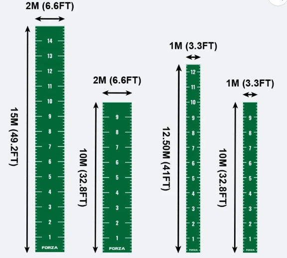 FORZA numbered sprint/sled track ( 4 x sizes )